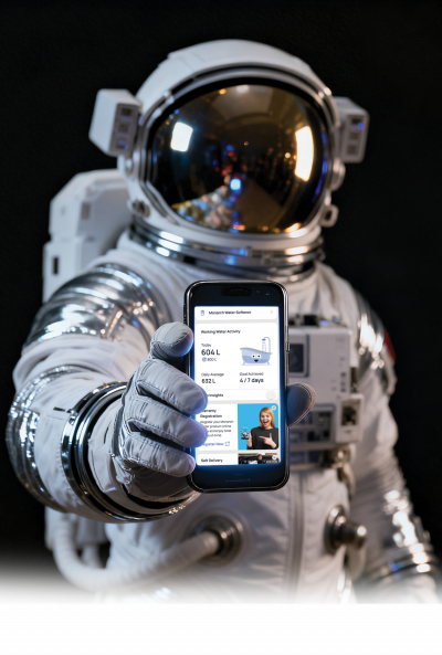 Astronaut with Phone