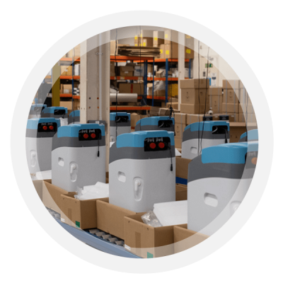 Monarch Water softeners in the factory